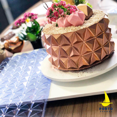 Forma De Chocolate - Folha De Modelagem - 3D Cake - PF866